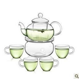 玻璃茶具套裝 精美花茶茶具的高清視覺(jué)盛宴